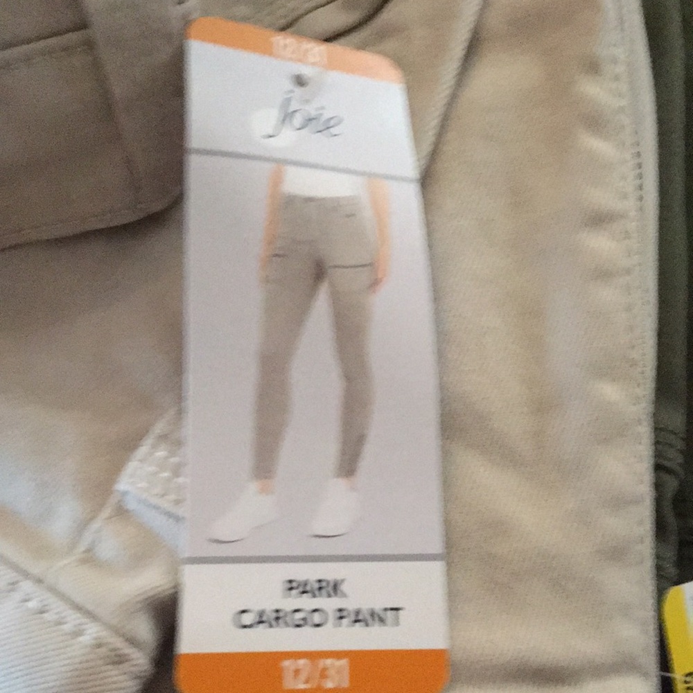 JOIE park cargo pant contemporary fit size 12–31 new with tags